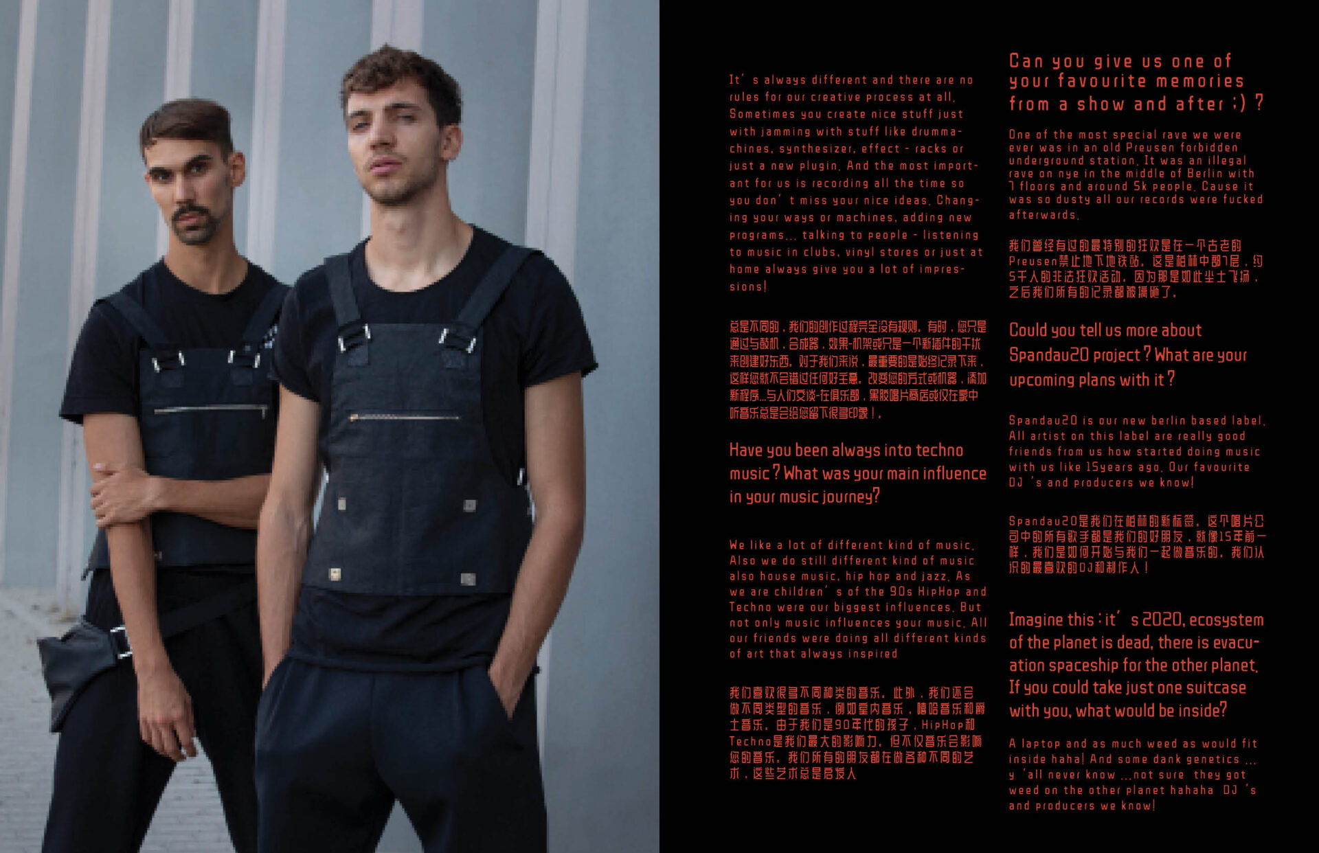 interview / editorial MEET:FJAAK photos by Grzegorz Bacinski & Izabella Chrobok for KEYI MAGAZINE BERLIN