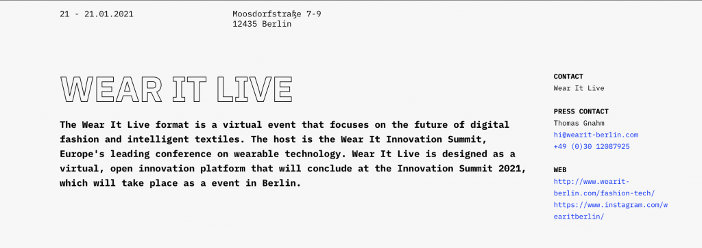 NEWS:Berlin Fashion Week 2021 fashion shows ,conferences, expert talks, new formats, strong players, national & international designers