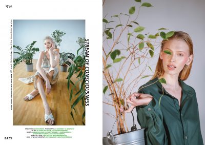 STREAM OF CONSCIOUSNESS by KEYI STUDIO with Karolina Czar from Selective Mgmt. Styling by Klaudia Kolodziej. Hair by Evin Yeyrek. Make Up Justina