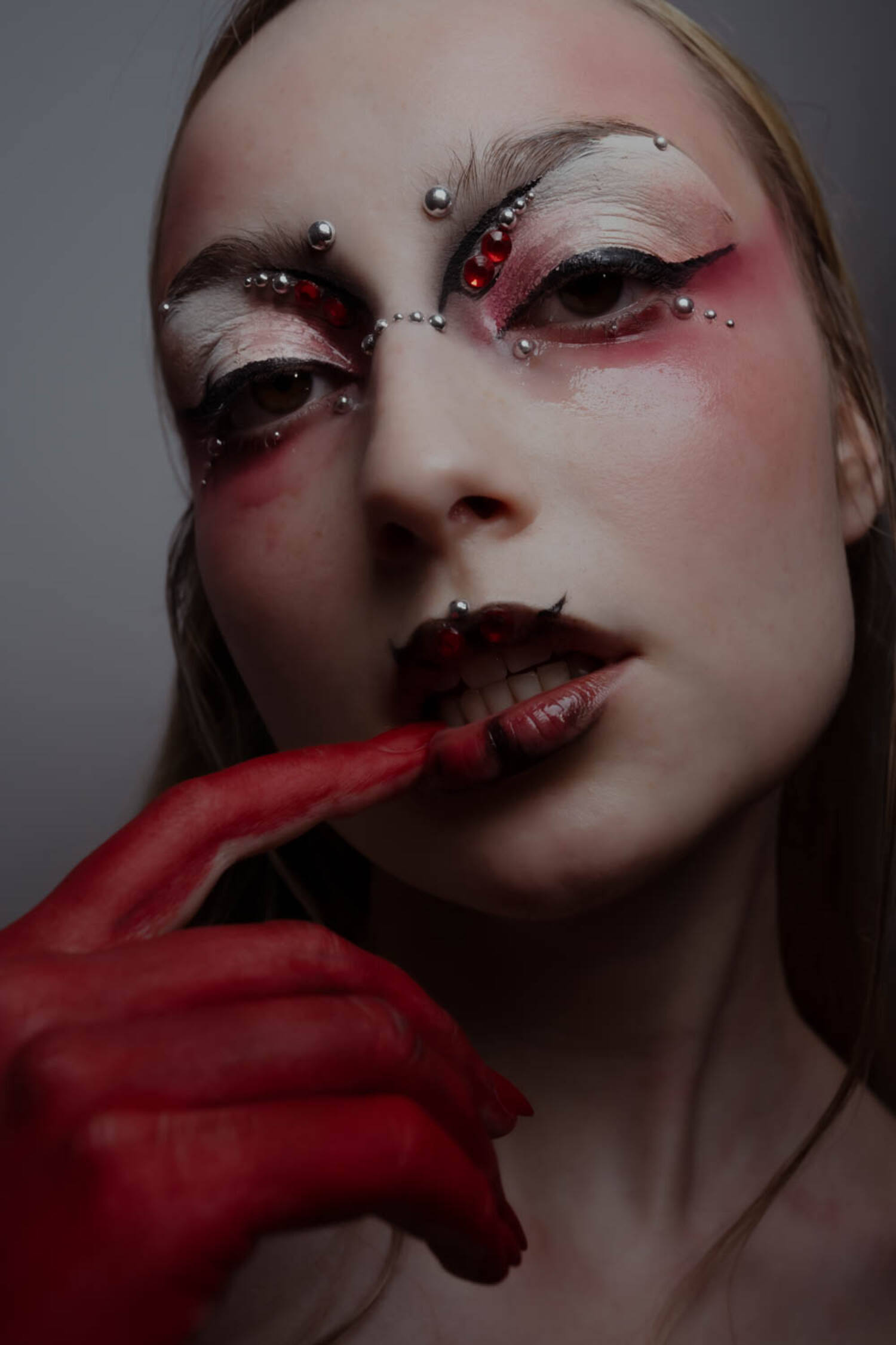 Crimson Allure beauty editorial