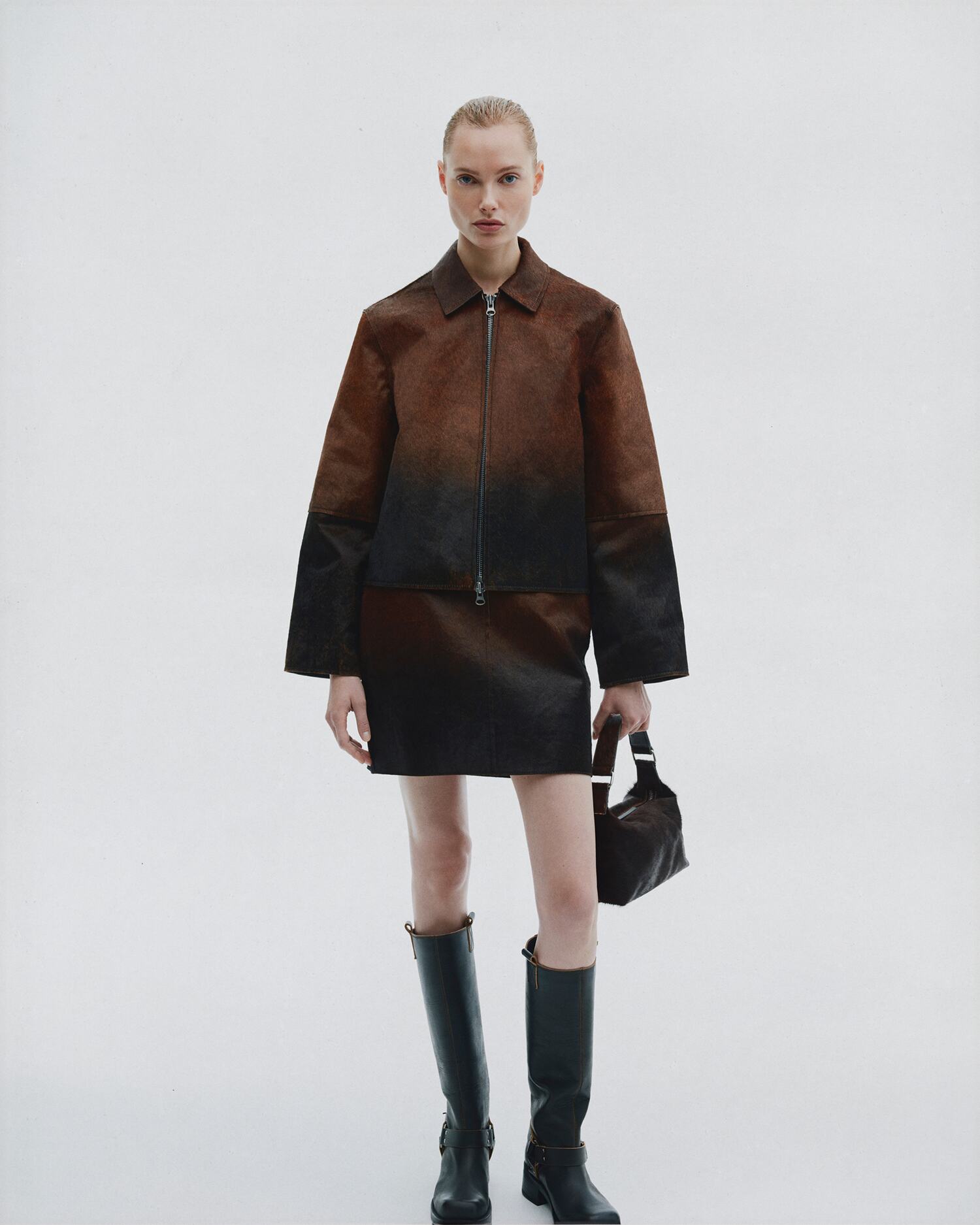 Salylo jacket and mini skirt set from Samsøe Samsøe AW25 "25.03"