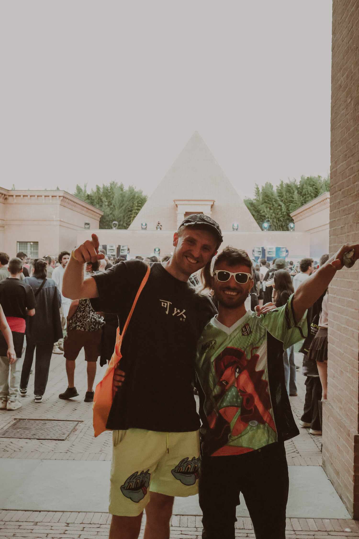Greg and a guy at the frega festival 2025 