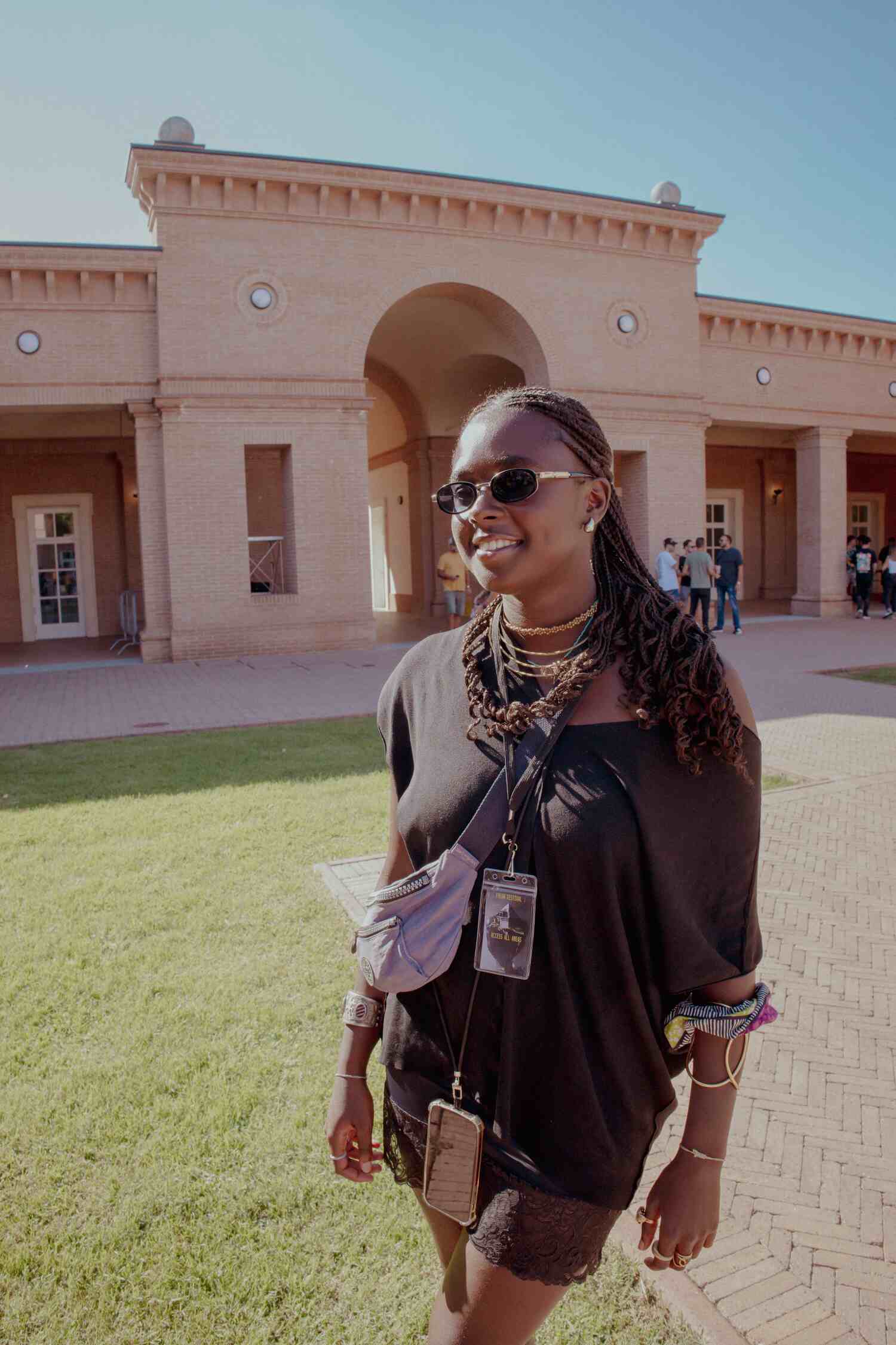 one of the people attending the fesival 