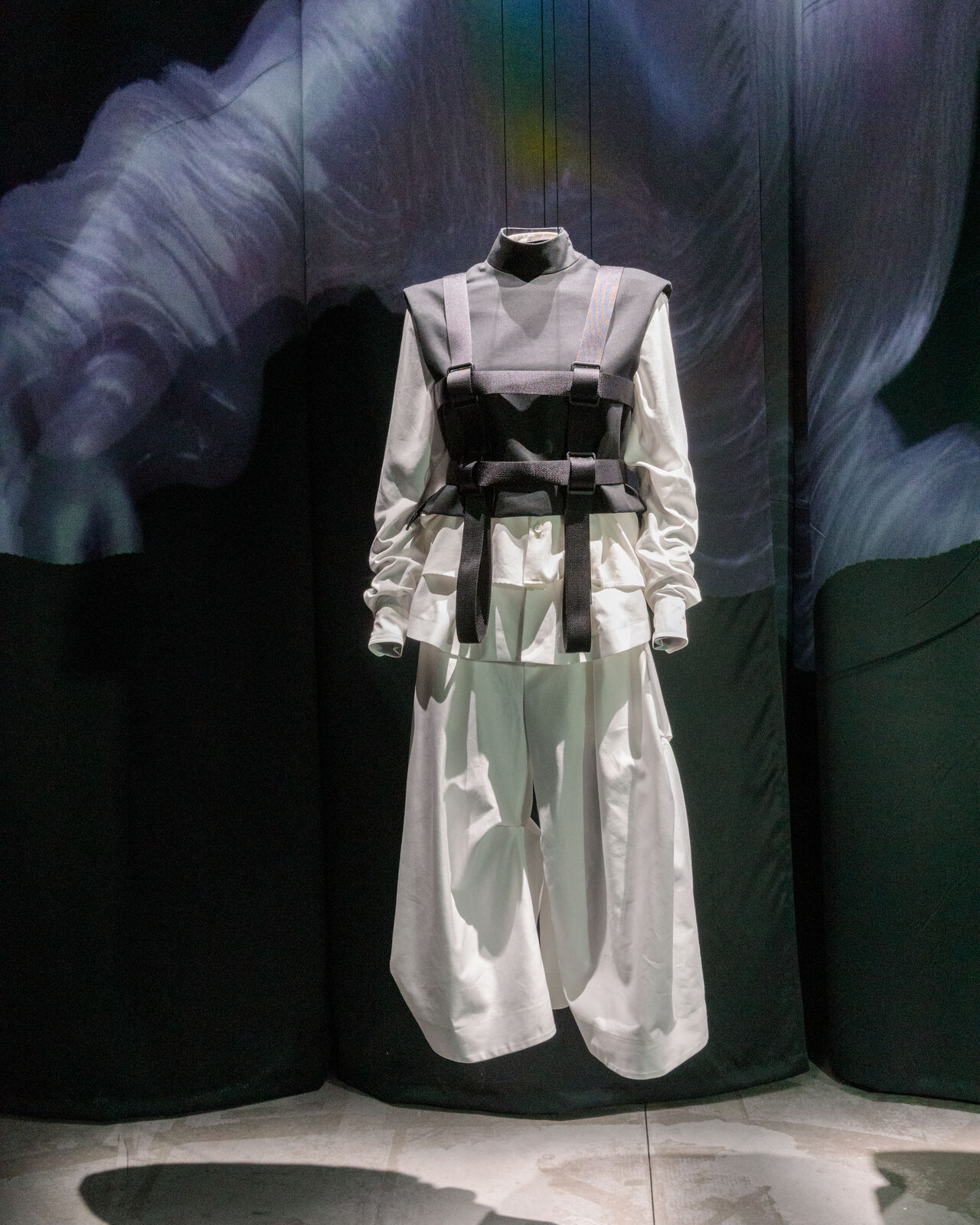 bomber jacket with big shoulders for MCM collection 